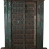 Indrukwekkende grote Oude Indiase Deur – Bruin & Groen