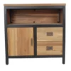 Industrieel klein teak tv meubel
