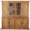 Klassieke Landelijke Teak Houten Vitrinekast