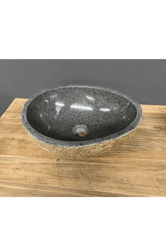 Kleine Ronde Twin Set Rivierkeien Wasbakken – Set van 2