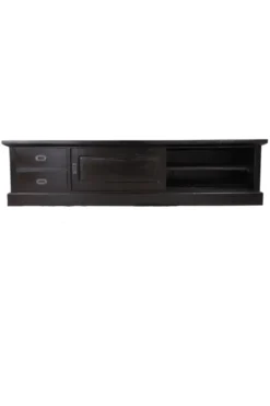 Koloniaal Zwart Houten TV-meubel