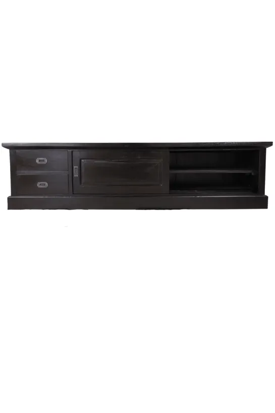 Koloniaal Zwart Houten TV-meubel