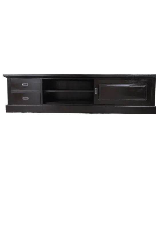 Koloniaal Zwart Houten TV-meubel
