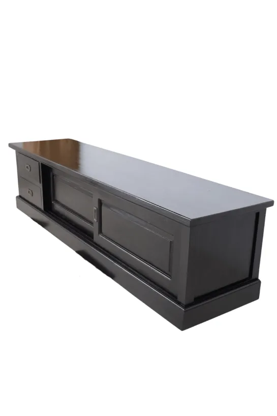 Koloniaal Zwart Houten TV-meubel
