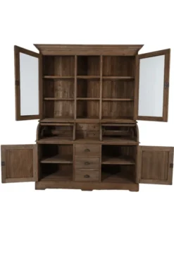 Landelijke rustieke grutterskast vitrinekast 160 cm