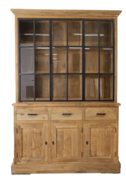Landelijke vitrinekast 150 cm