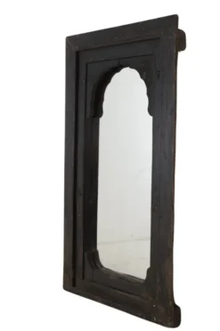 Landelijke zwarte oude spiegel 80×150 cm