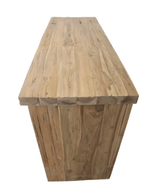Landelijk teakhouten badkamer meubel 145 cm