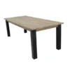 Licht teak houten eettafel