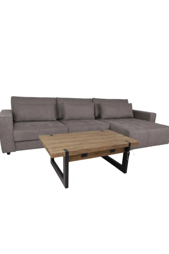 Luxe grote hoekbank – 350 cm – Plofbank – Grijs