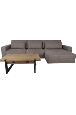 Luxe grote hoekbank – 350 cm – Plofbank – Grijs