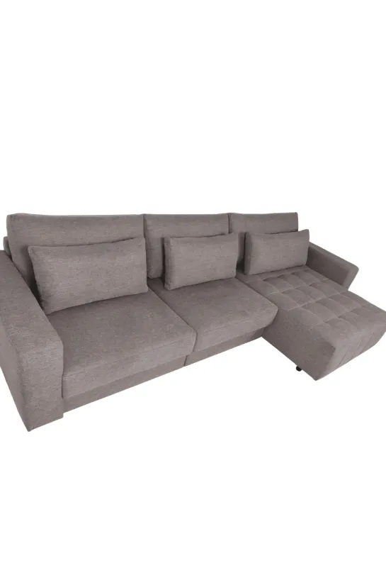 Luxe grote hoekbank – 350 cm – Plofbank – Grijs