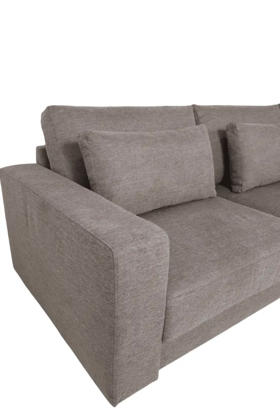 Luxe grote hoekbank – 350 cm – Plofbank – Grijs