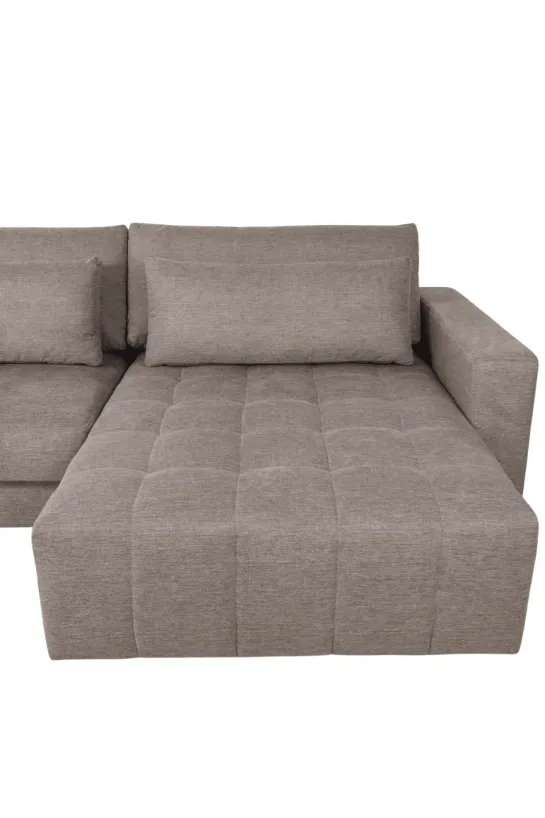 Luxe grote hoekbank – 350 cm – Plofbank – Grijs