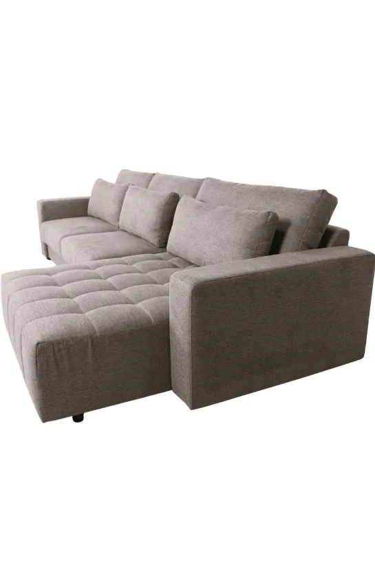 Luxe grote hoekbank – 350 cm – Plofbank – Grijs