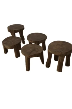 Oude Houten Bijzettafels