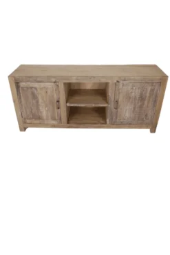 Oud houten verweerd tv meubel