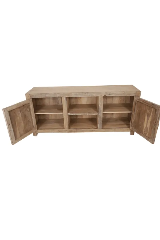 Oud houten verweerd tv meubel