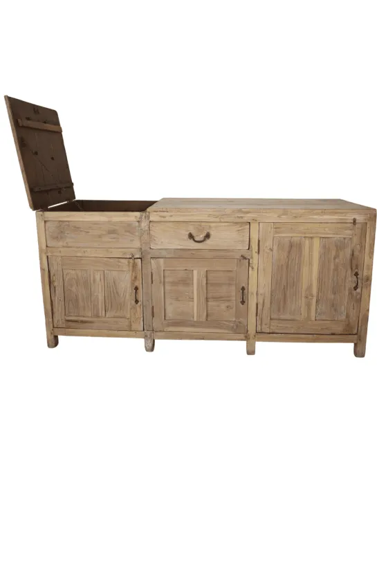 Oud Licht Houten Dressoir