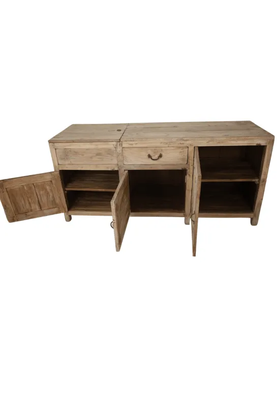Oud Licht Houten Dressoir