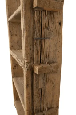 Oud robuuste Houten Boekenkast / Rek – Hoog