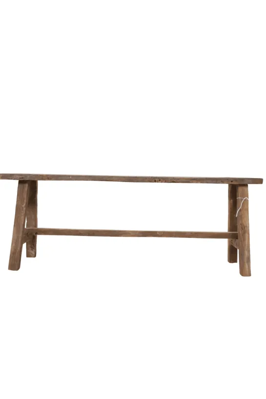 Oud Teak Houten Bankje – 120x20x46 cm