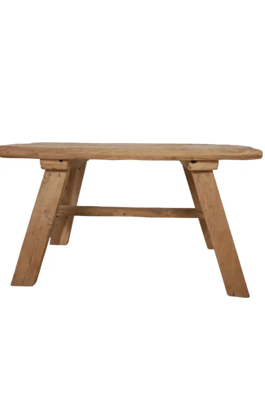 Oud teakhouten salontafel – 92x56x51 cm