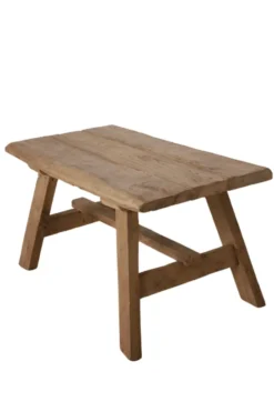 Oud teakhouten salontafel – 92x56x51 cm