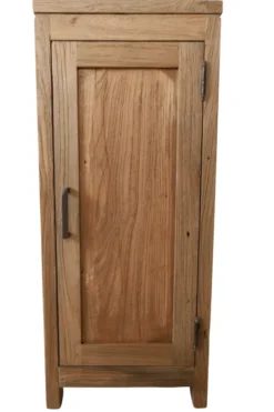 Oud teak houten toiletkastje