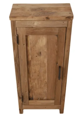 Oud teak houten toiletkastje