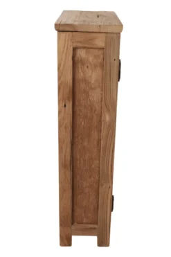 Oud teak houten toiletkastje