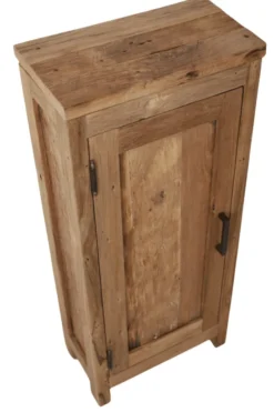 Oud teak houten toiletkastje