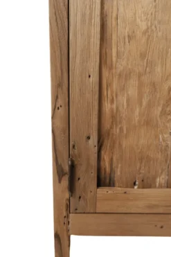 Oud teak houten toiletkastje