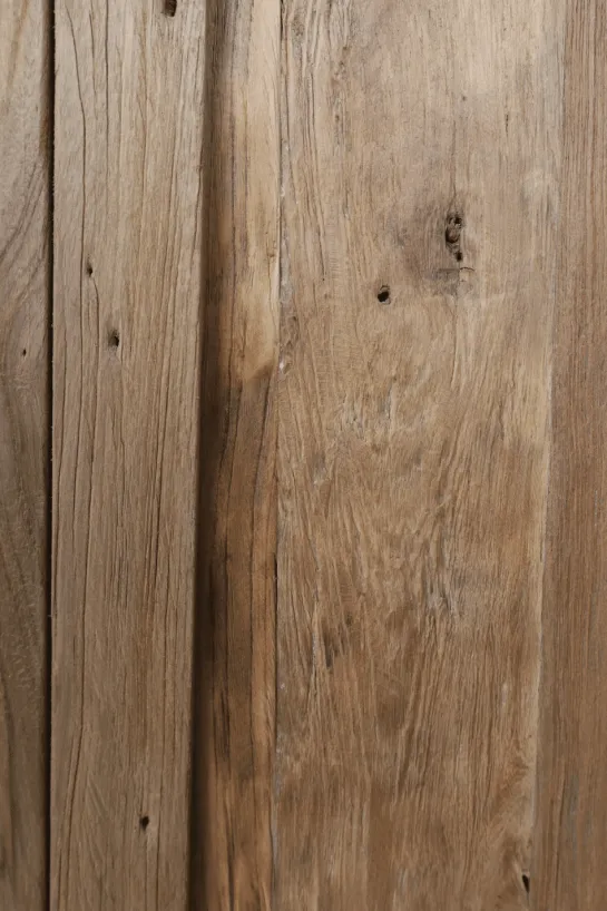 Oud teak houten toiletkastje