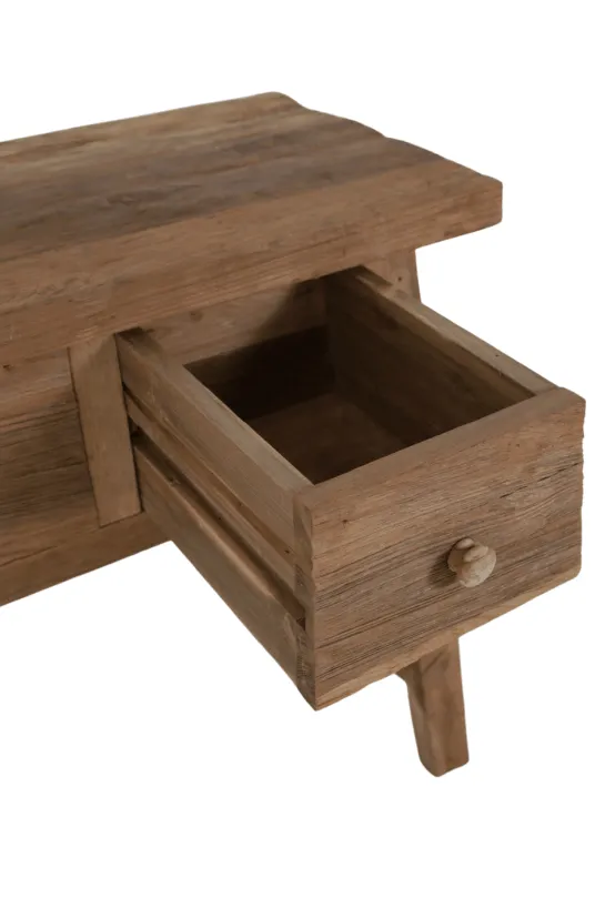 Oud Teak Houten Wandtafeltje – 80x40x80 cm