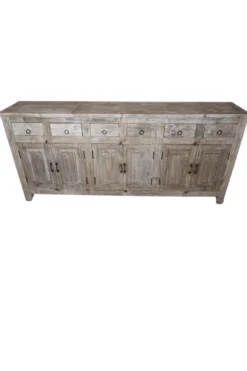 Oud Wit-Beige Dressoir uit India: Authentiek en Uniek