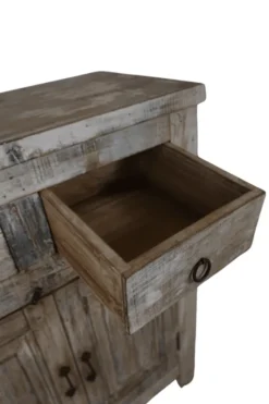 Oud Wit-Beige Dressoir uit India: Authentiek en Uniek