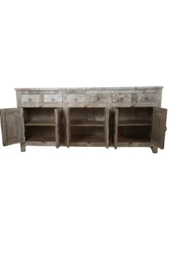 Oud Wit-Beige Dressoir uit India: Authentiek en Uniek
