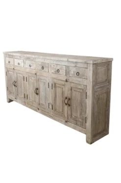 Oud Wit-Beige Dressoir uit India: Authentiek en Uniek
