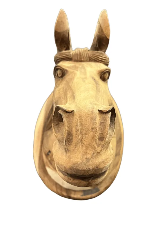 Paardenhoofd van hout
