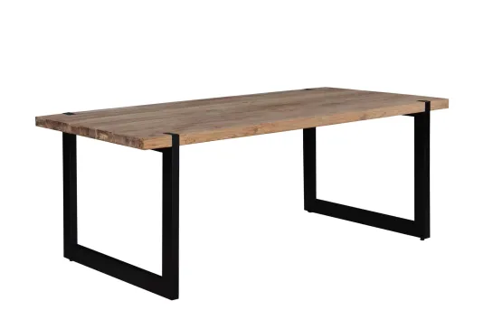 Poten door het blad eettafel