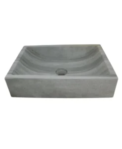 Rechthoekige green stone wasbak