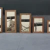 Recycled teakhouten spiegels