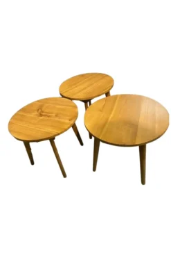 Retro rond bijzettafeltje
