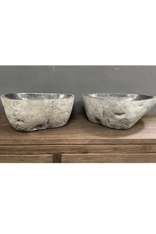 Rivierkei Wasbakken – Twin Set van 2