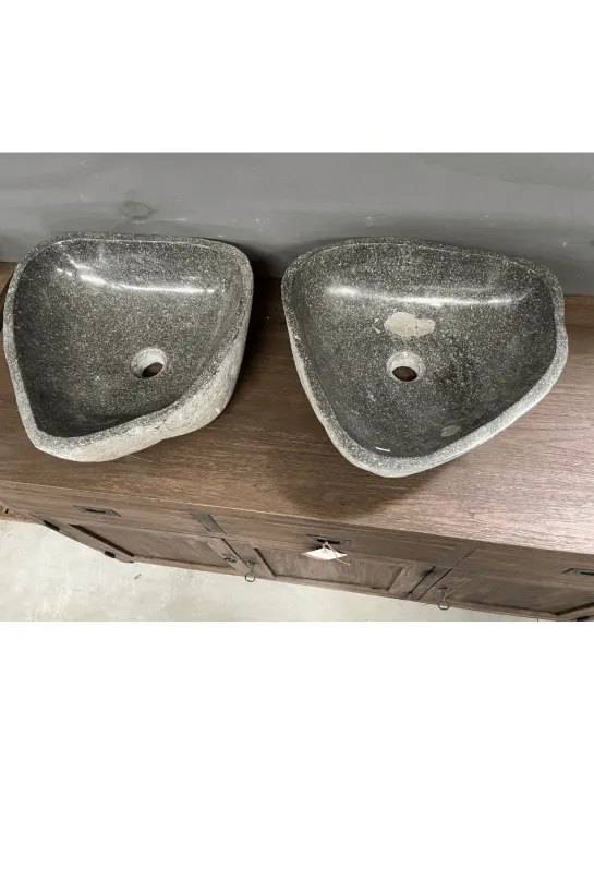 Rivierkei Wasbakken – Twin Set van 2