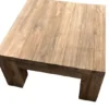 Robuuste teak salontafel 80×80