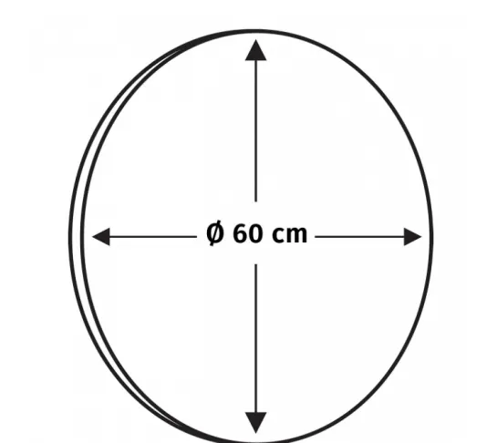 Ronde spiegel LED – rond – 60 x 60 cm