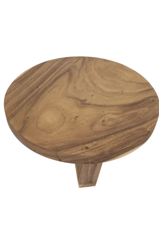 Ronde suar houten salontafel