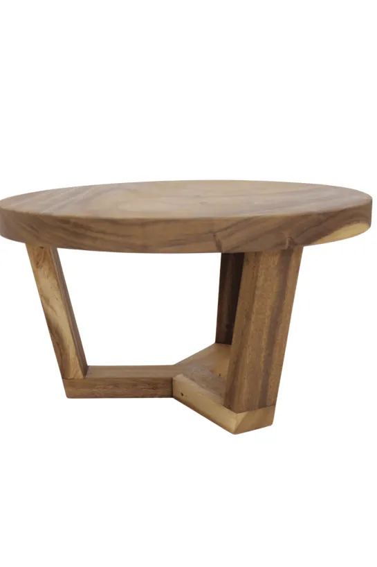 Ronde suar houten salontafel